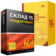 Mobile SMARTS: Склад 15 ПРОДУКТОВЫЙ для «1C: Управление производственным предприятием»